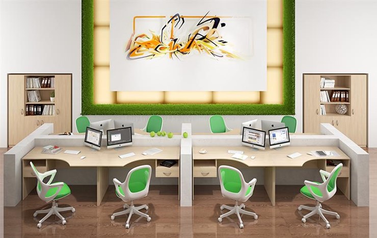 Набор мебели в офис SIMPLE с эргономичными столами и тумбами в Пскове - изображение 6